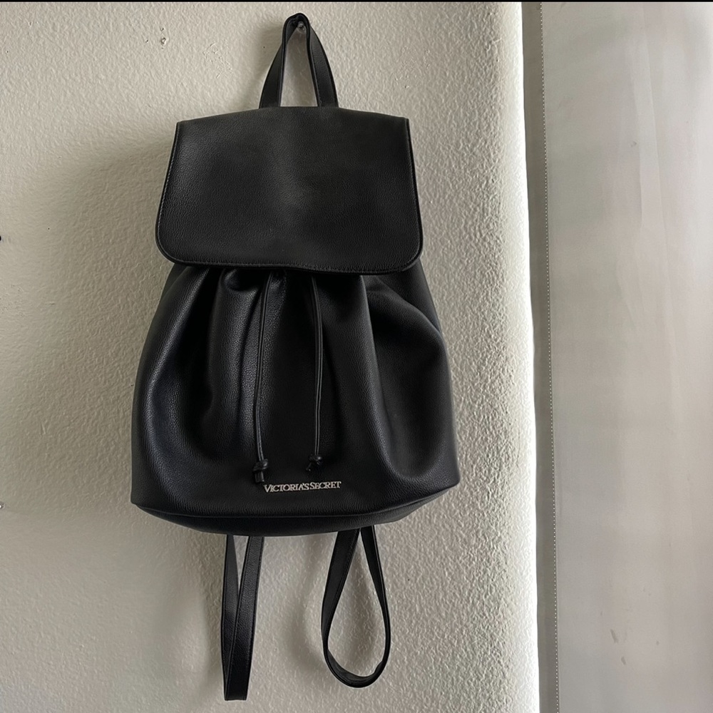 Black Faux Leather Backpack | Victoria’s Secret